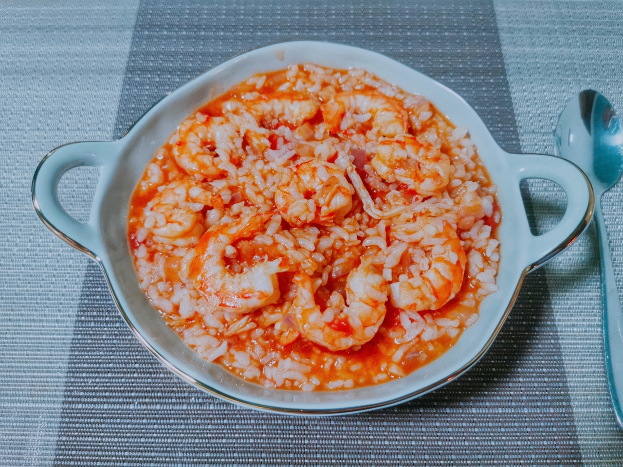 番茄虾仁烩饭
