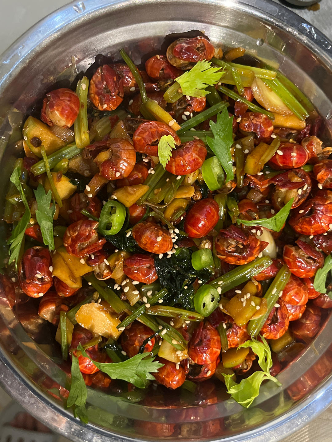 超简单的爆炒虾尾