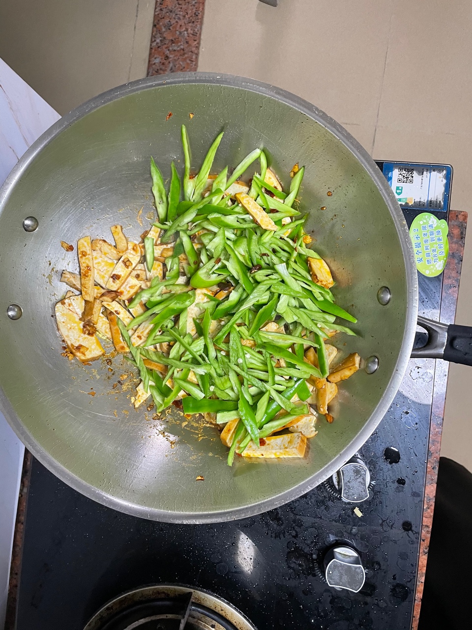 香干炒青椒（比荤菜还好吃的素菜）的做法 步骤8