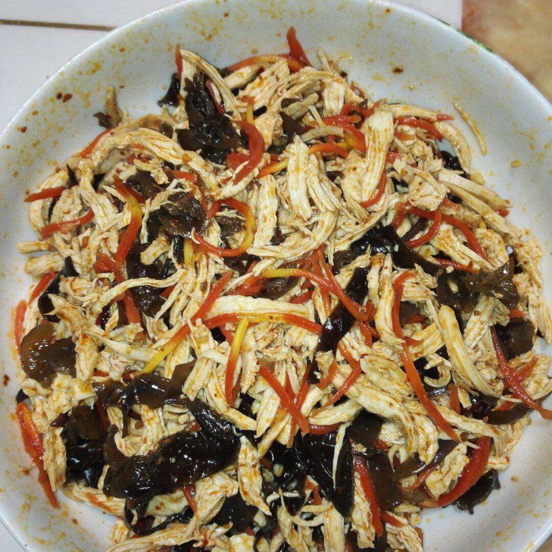 减脂健身｜凉拌手撕鸡丝（香辣&麻油版）