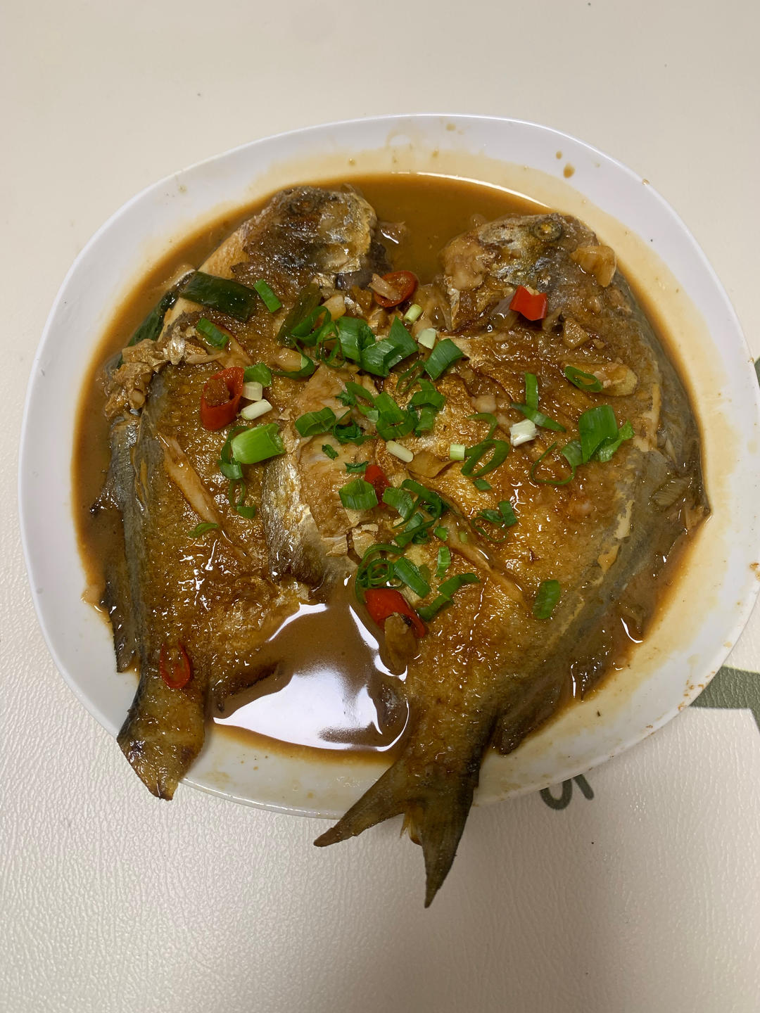 家常红烧鲳鱼