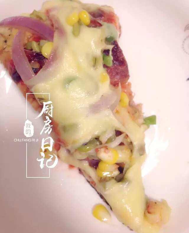 平底锅脆底香肠披萨