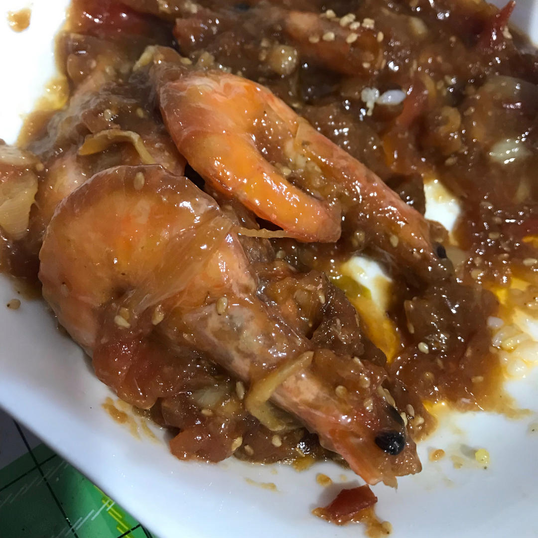 吮指酸甜油焖大虾（糖醋大虾）