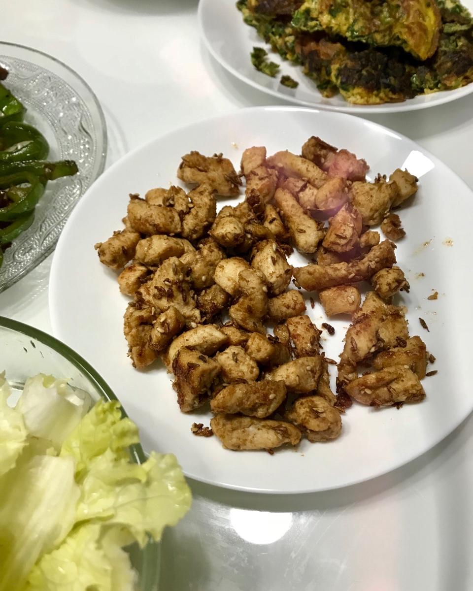 孜然鸡胸肉，低脂低卡好吃无压力。