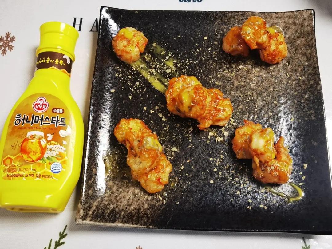 蜂蜜芥末虾球~夏日开胃黄金小炸弹
