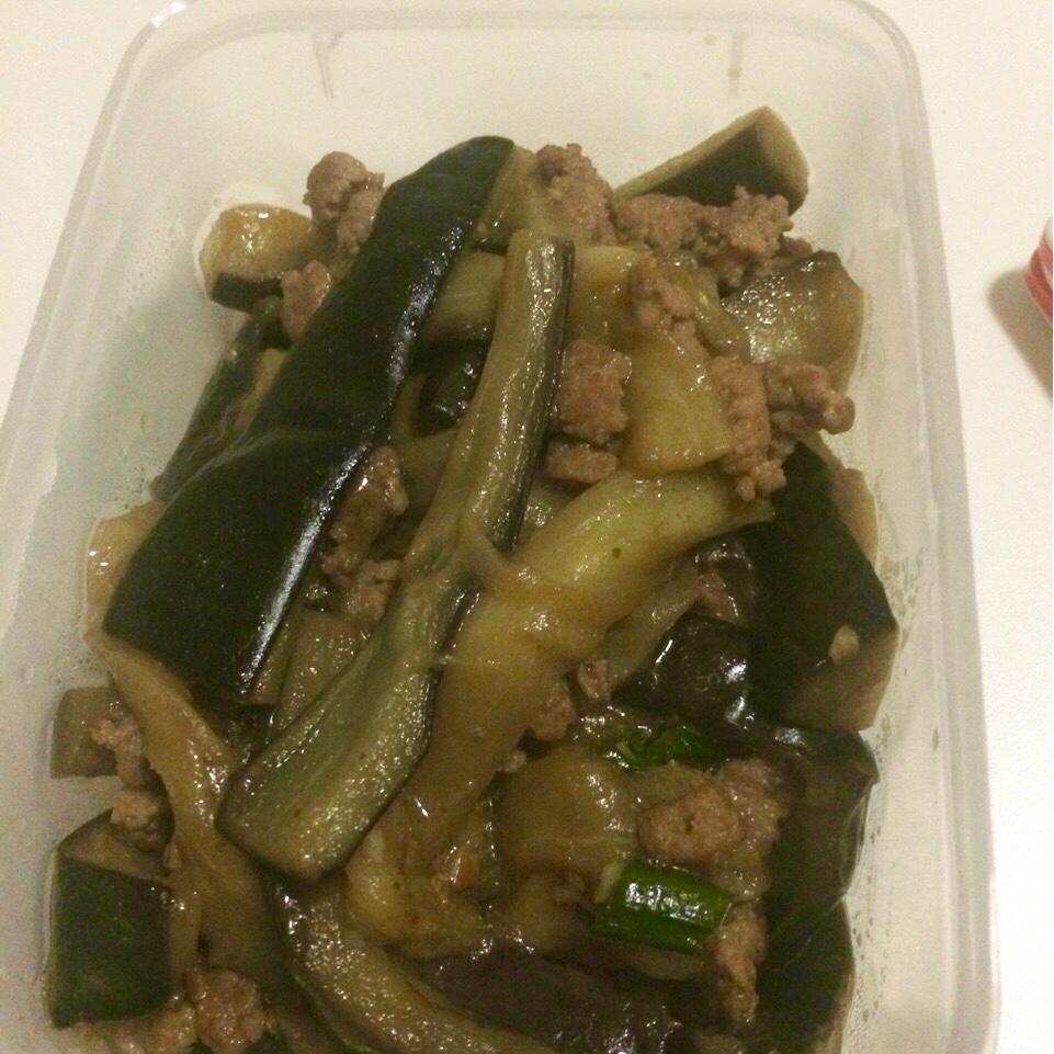 红烧肉沫茄子