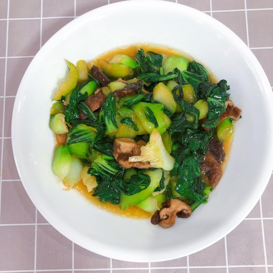 简单营养快手香菇青菜