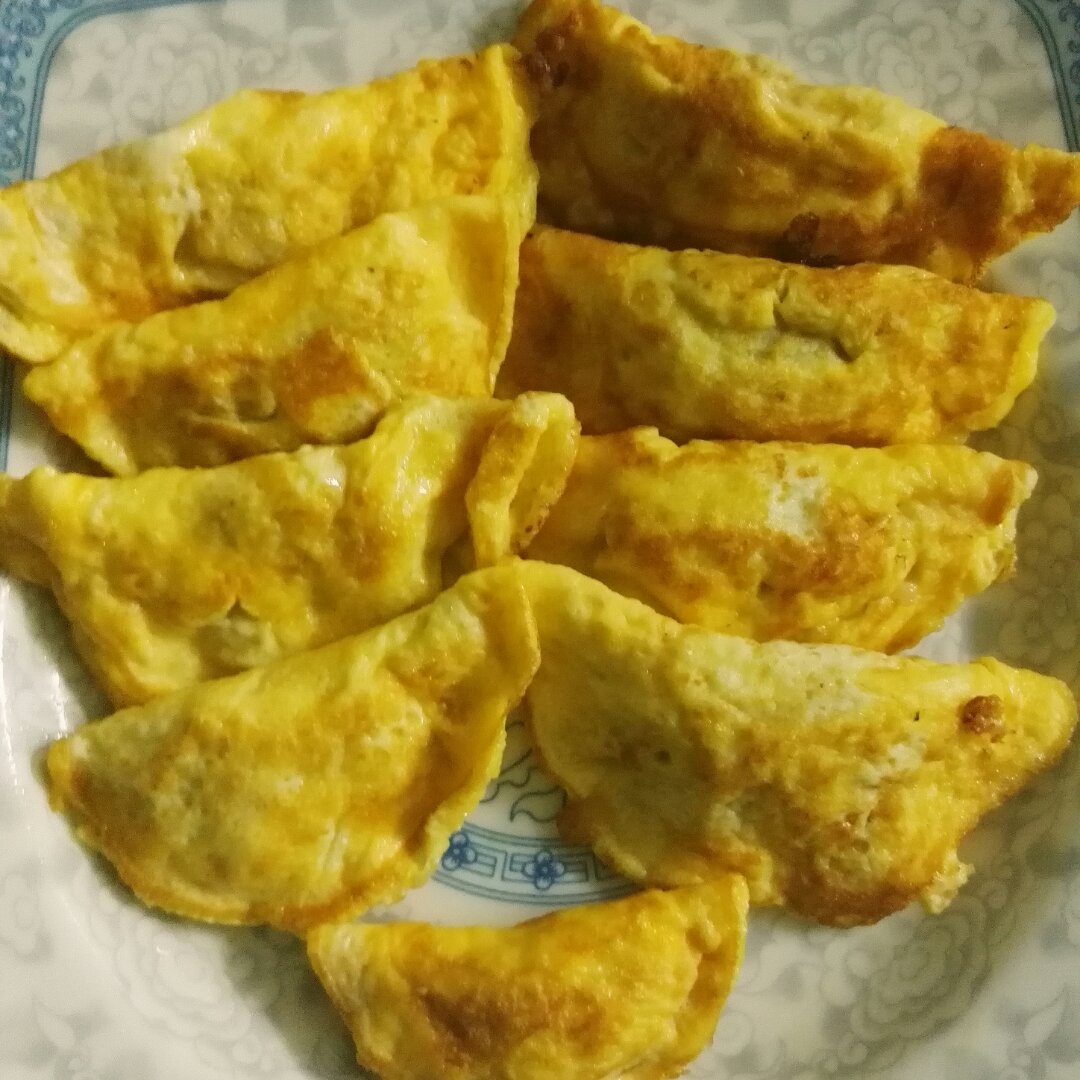 肉末蛋饺