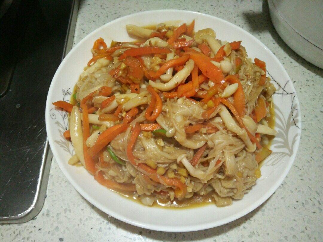 堂妈的蒜蓉豉油金针菇
