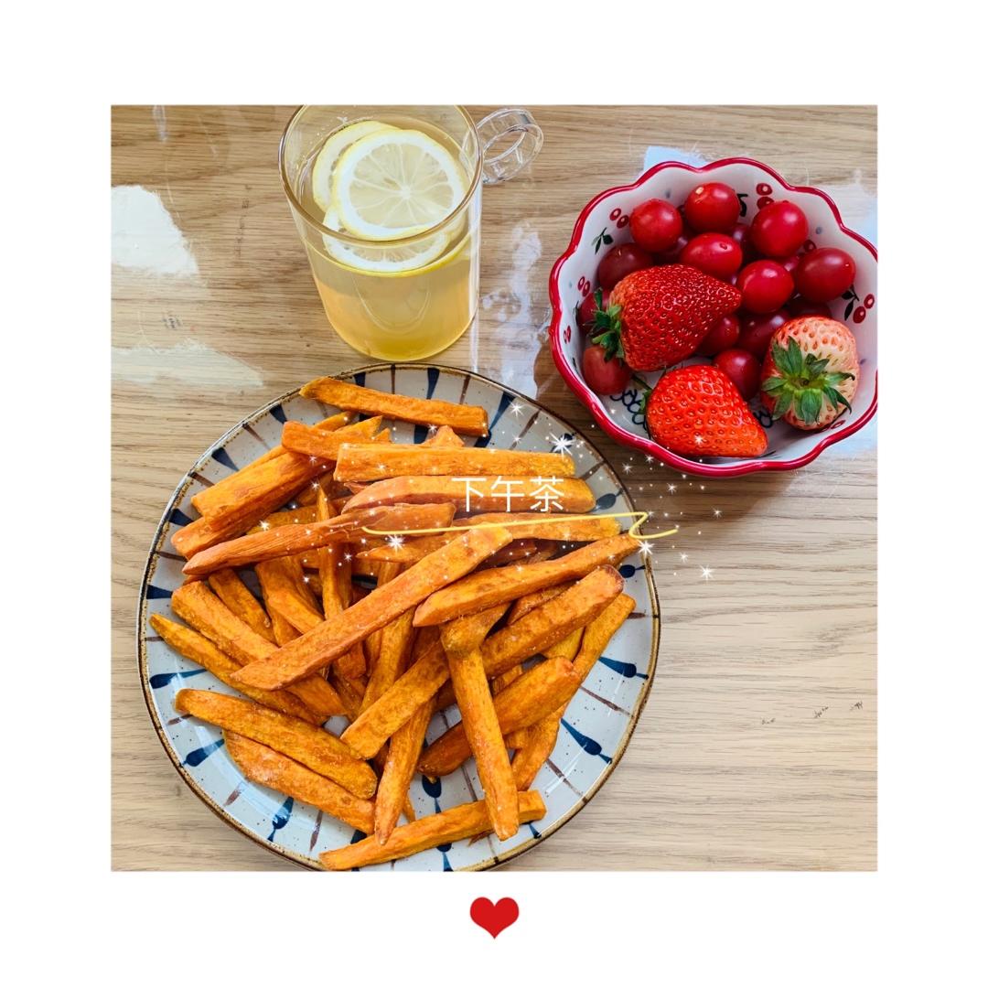 自制炸红薯条（比外边卖的更好吃）