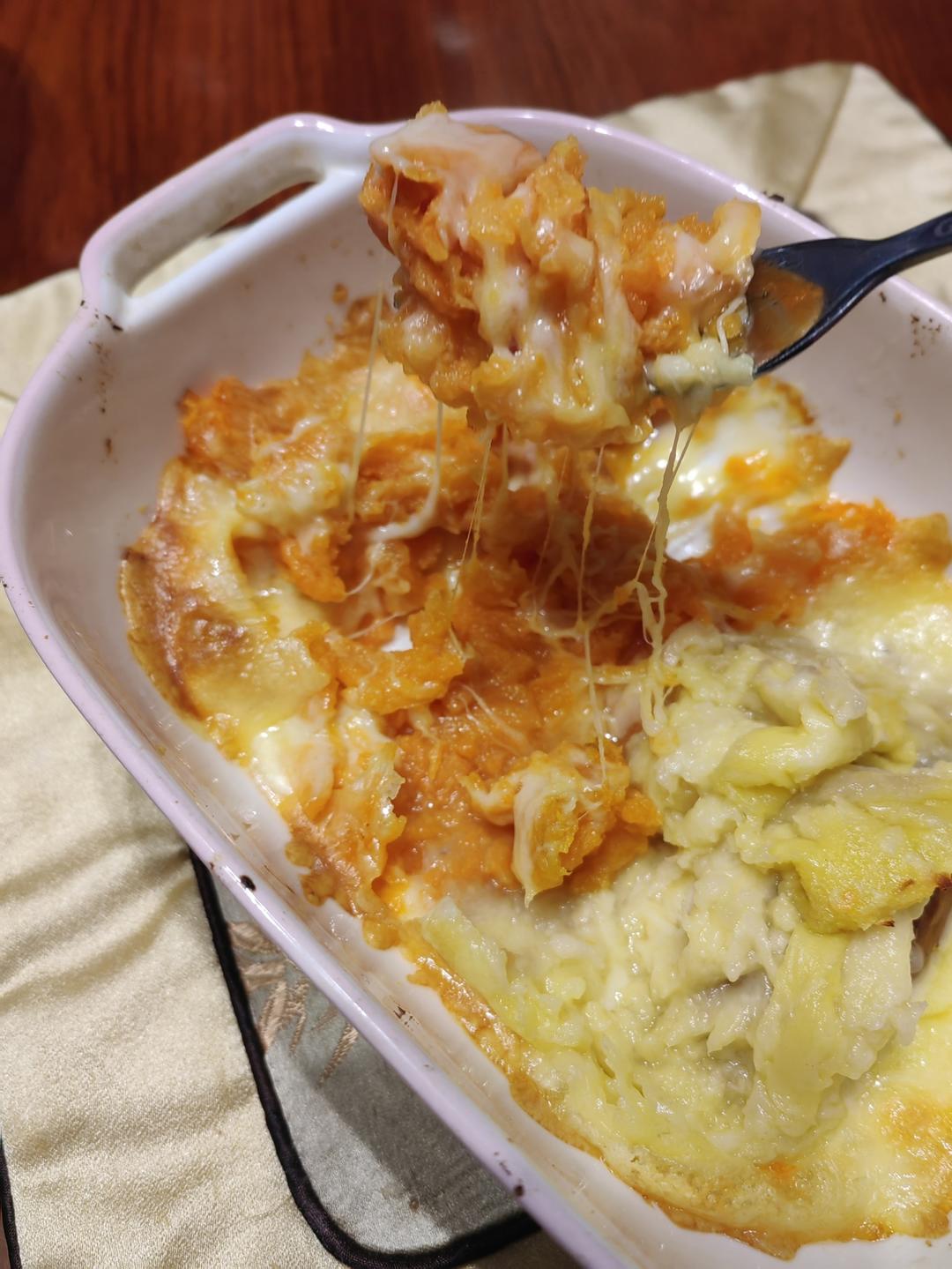 超拉丝芝士焗红薯❗奶香浓郁