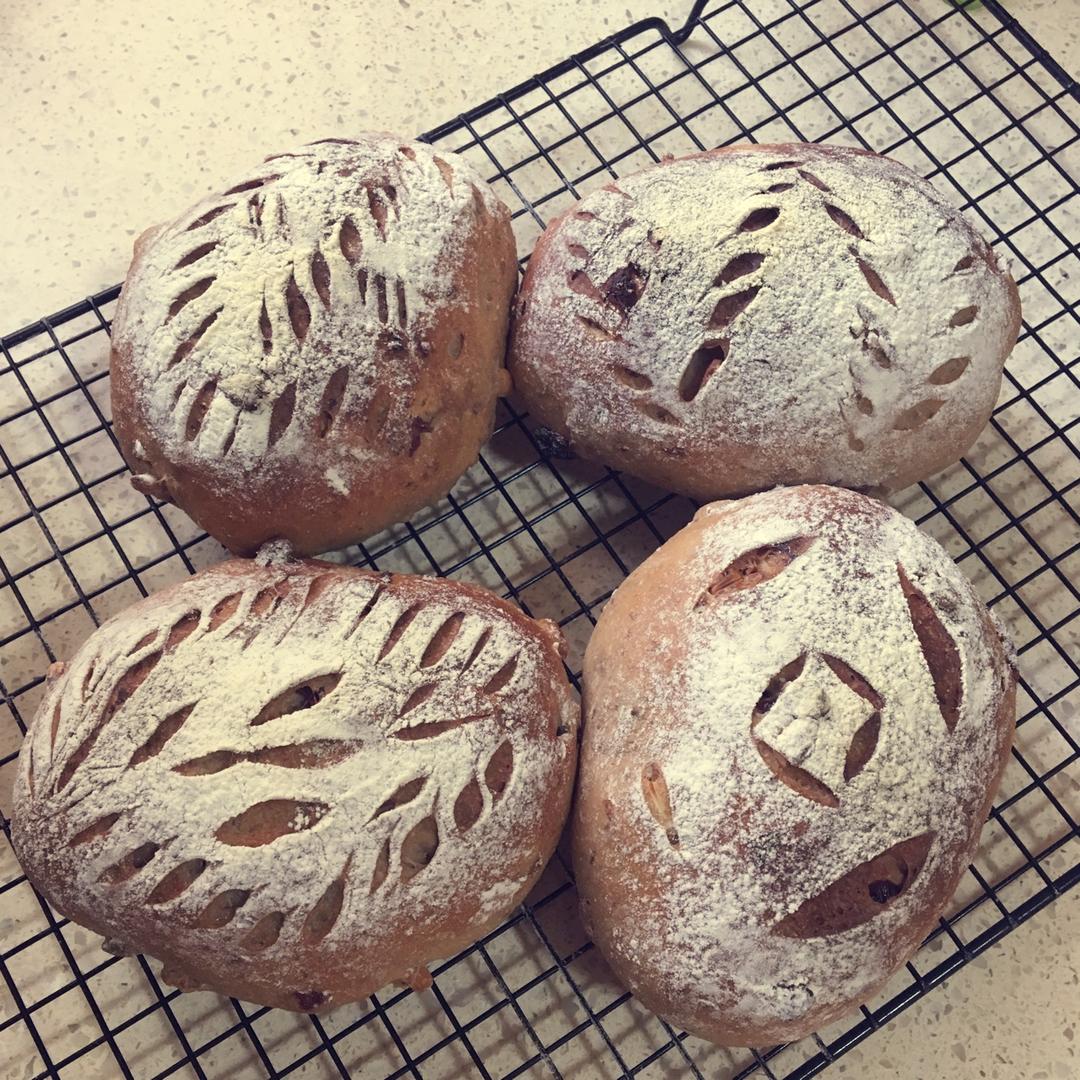 全麦核桃包～软欧包