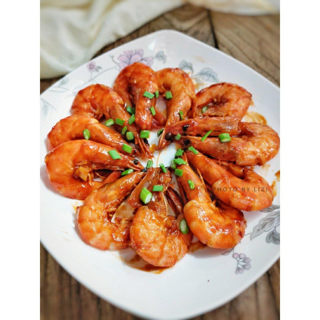 黄油茄汁大虾