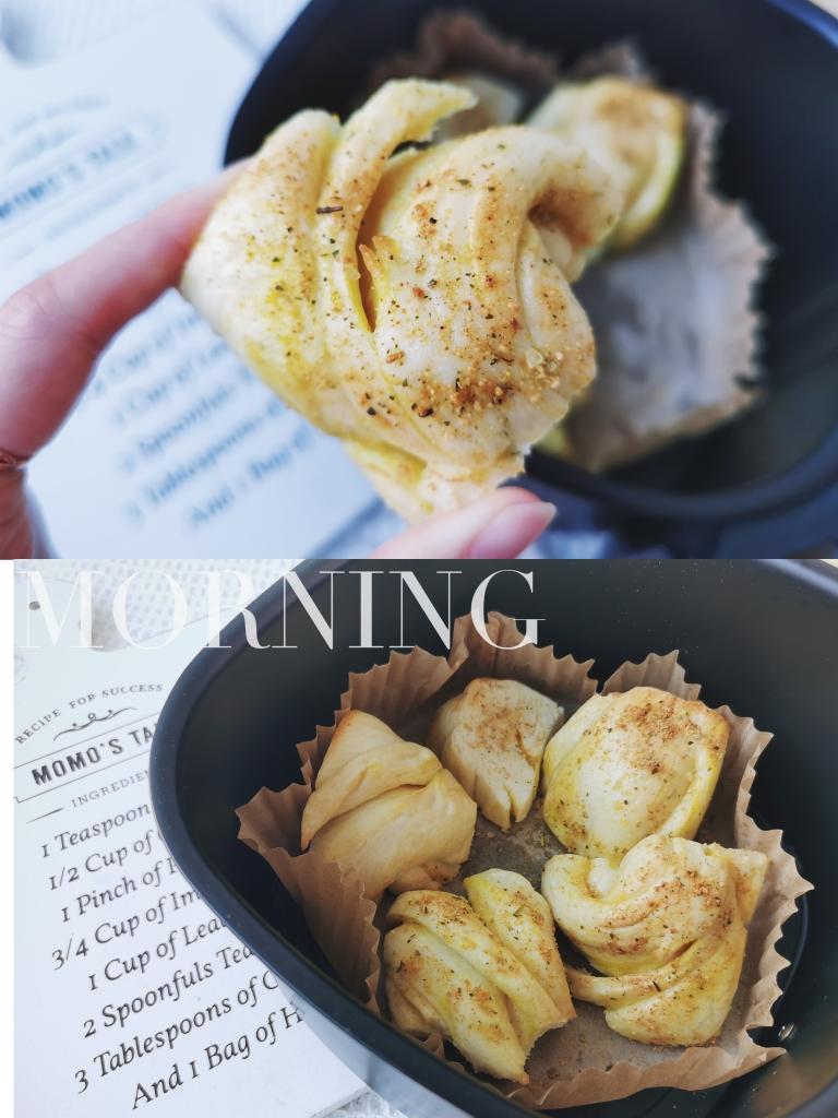 蒜香空炸花卷的做法