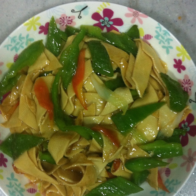 东北尖椒干豆腐