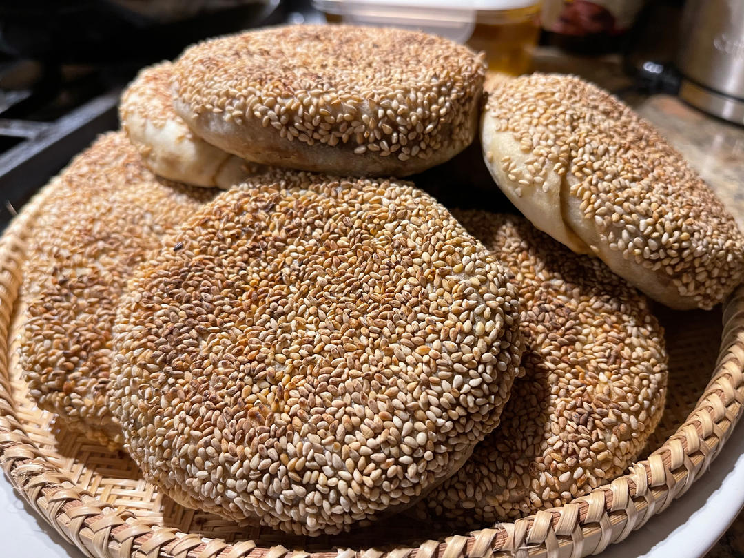 老北京麻酱烧饼 酥香可口 层次分明 附细节视频详解