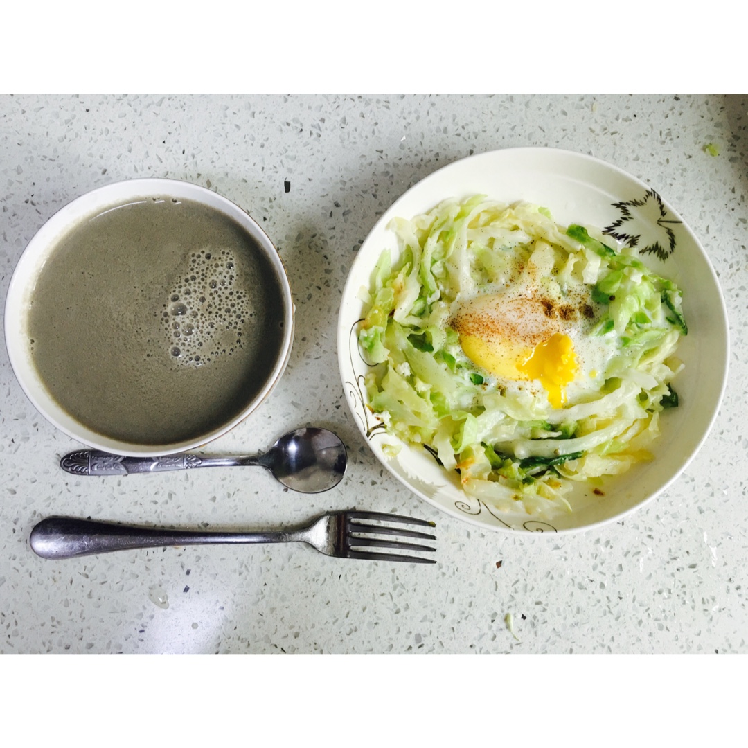 快手早餐料理-卷心菜烘蛋