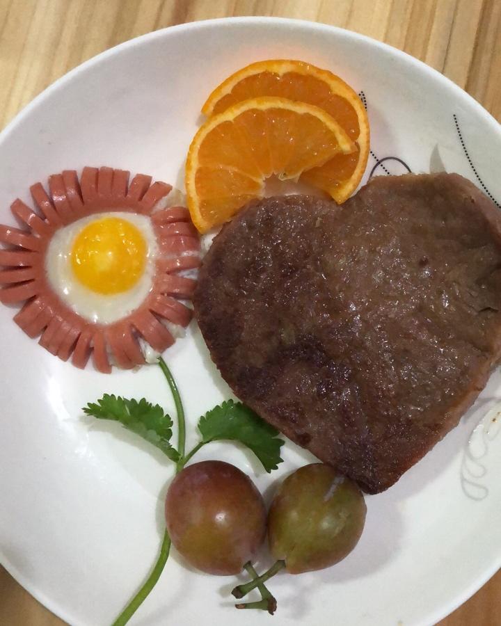 火腿肠太阳花蛋