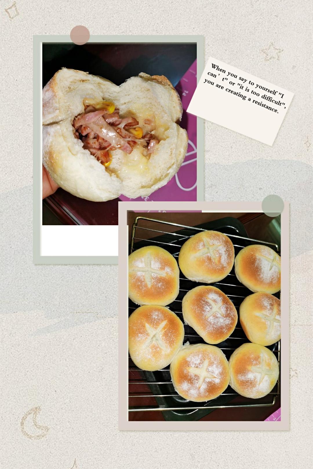 芝士培根餐包〖北鼎烤箱食谱〗