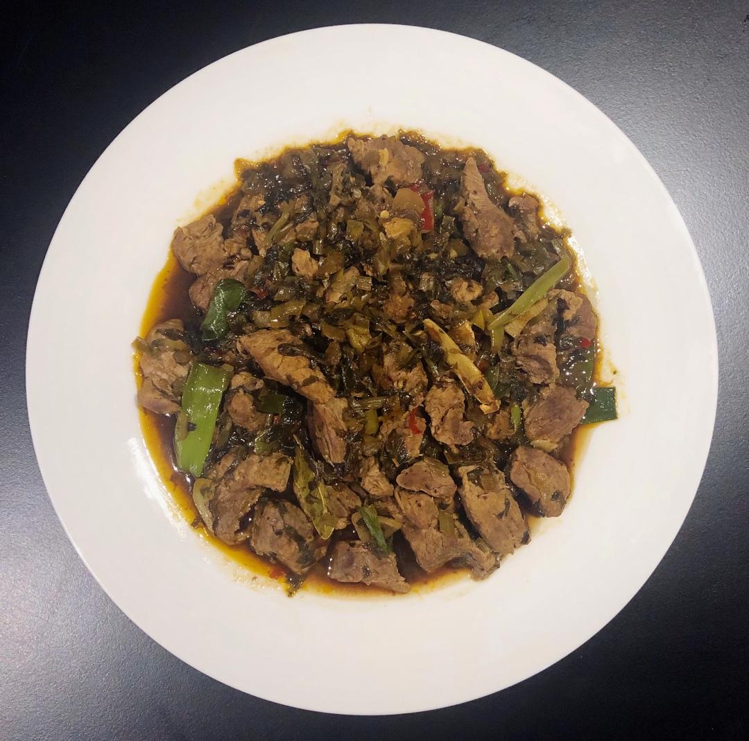 酸菜牛肉