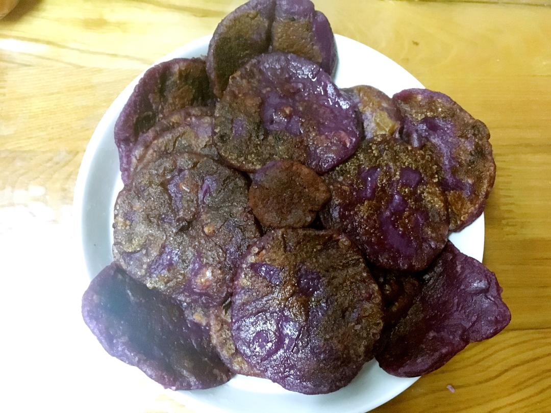 紫薯坚果糯米饼的做法