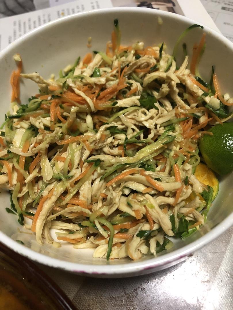 减脂健身｜凉拌手撕鸡丝（香辣&麻油版）