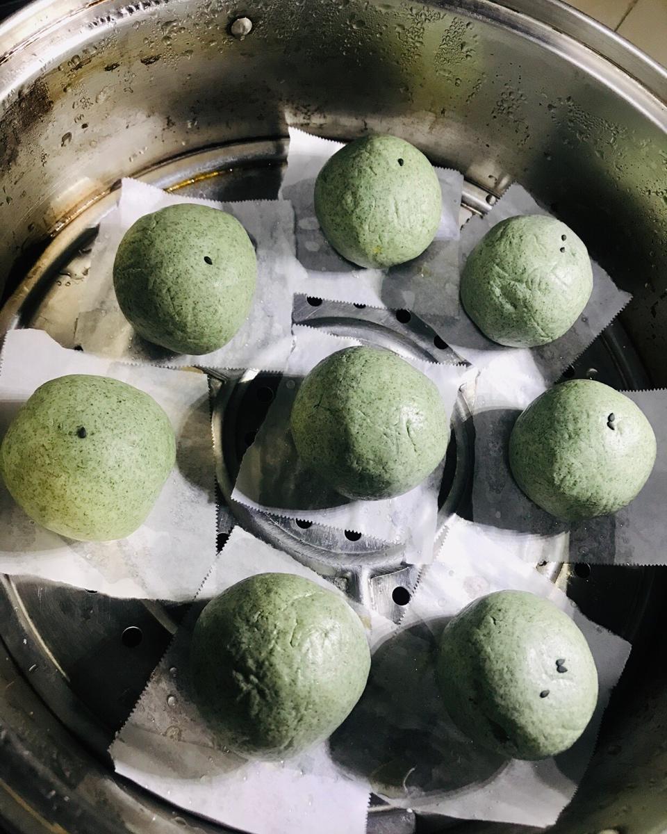 《Tinrry+》咸蛋黄肉松青团+红豆沙青团