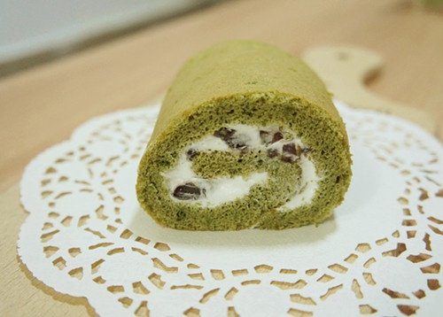 抹茶红豆蛋糕卷