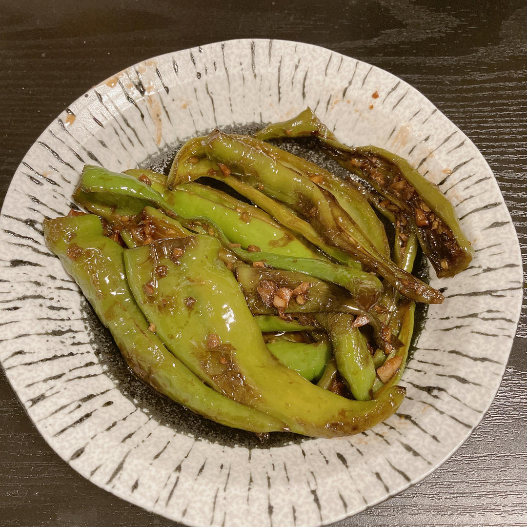 油焖虎皮尖椒（无肉版）