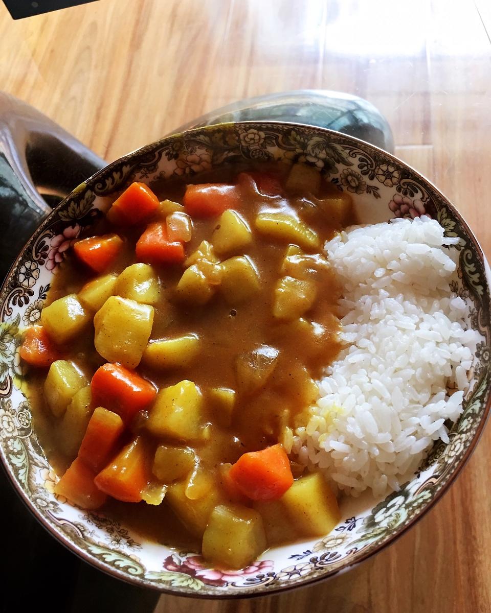 日式香菇猪肉咖喱饭