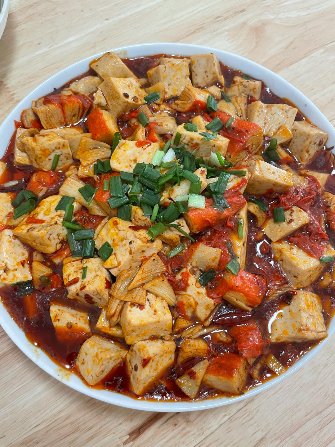 松叶蟹柳麻婆豆腐