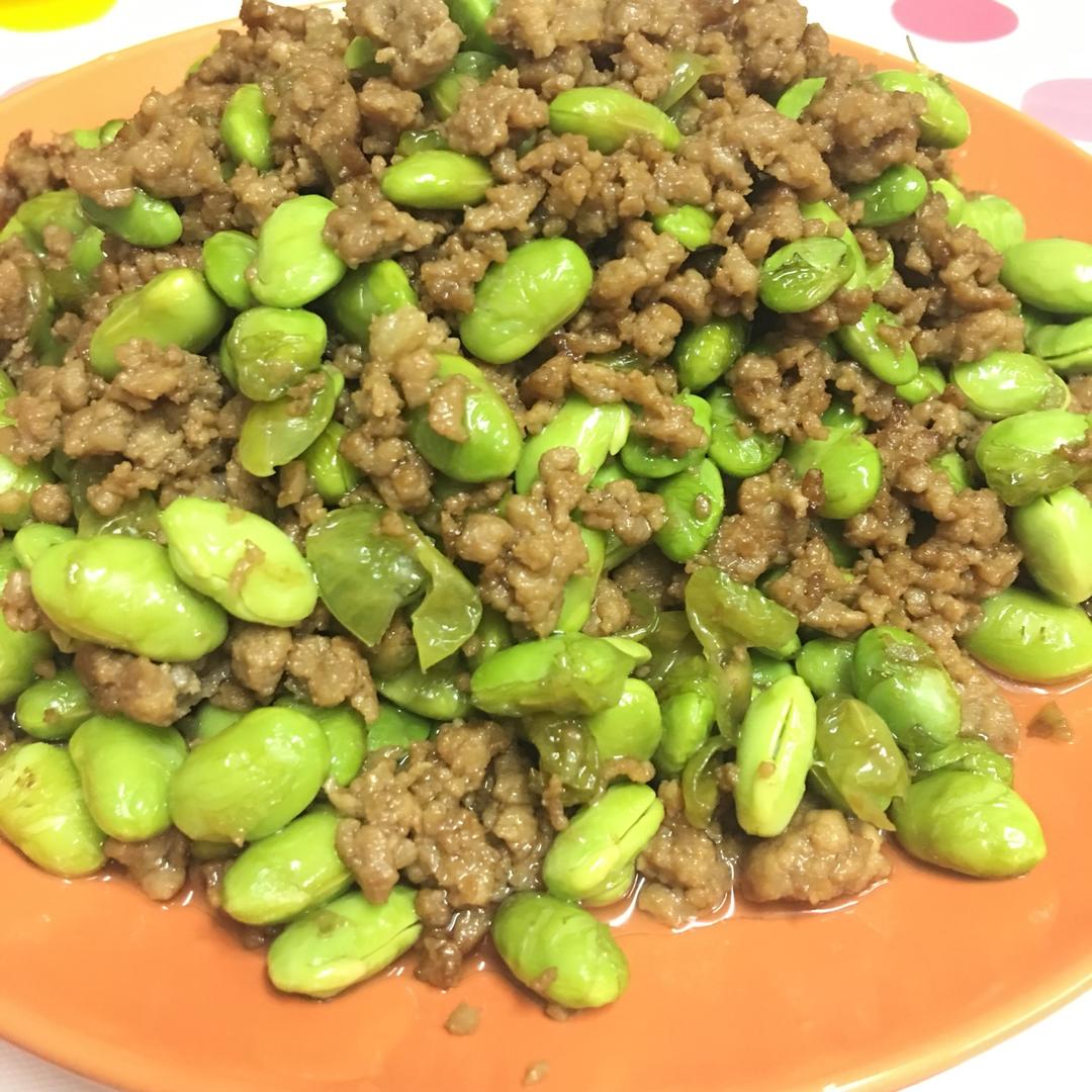 下饭菜 肉末毛豆