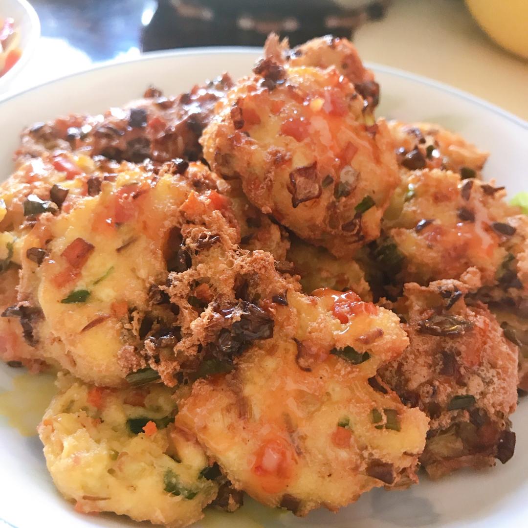 炒蔬菜大杂烩肉丸
