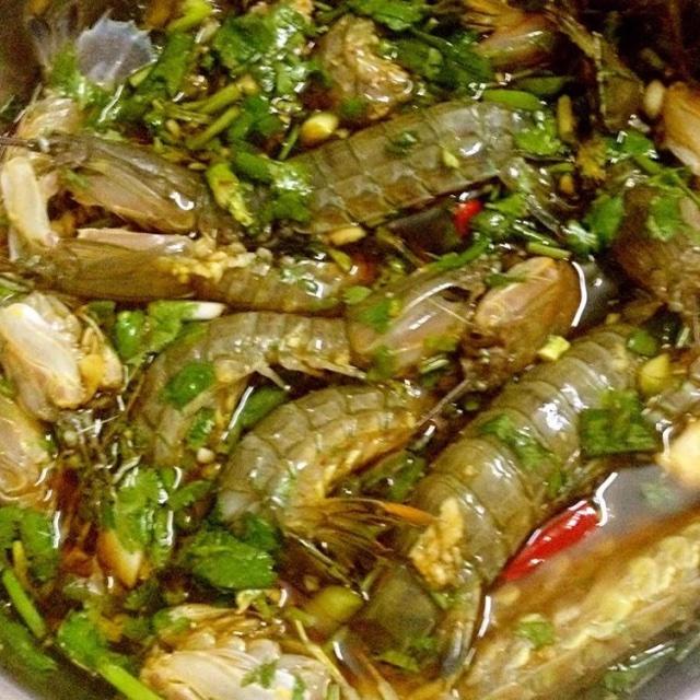 爱瀚瀚爱生活做的生腌虾