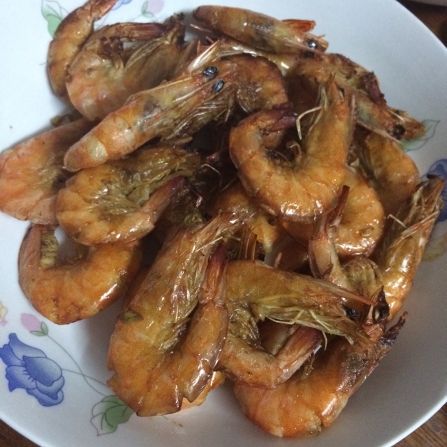 黑胡椒蒜香烤虾