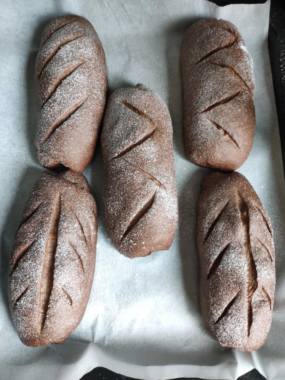 超级好吃简单好做的可可麻薯软欧面包