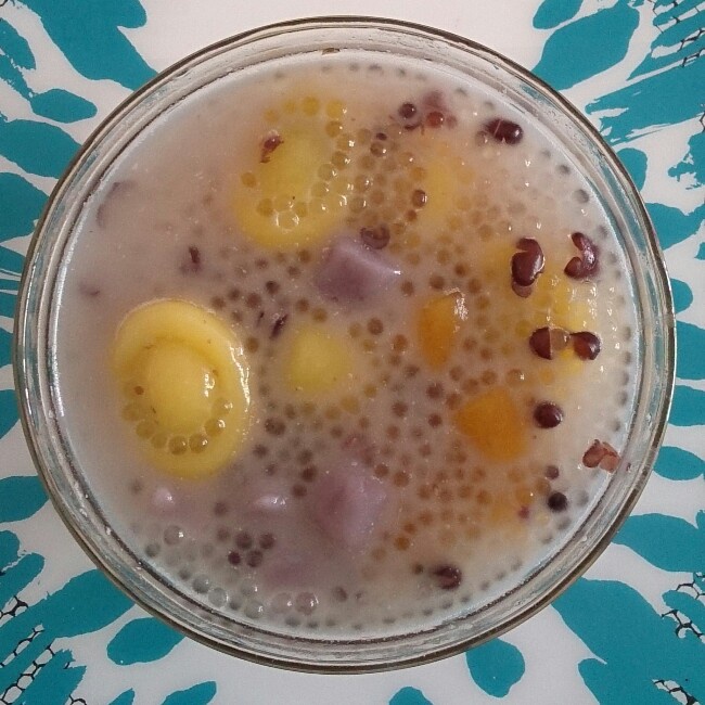 红豆芋圆西米露