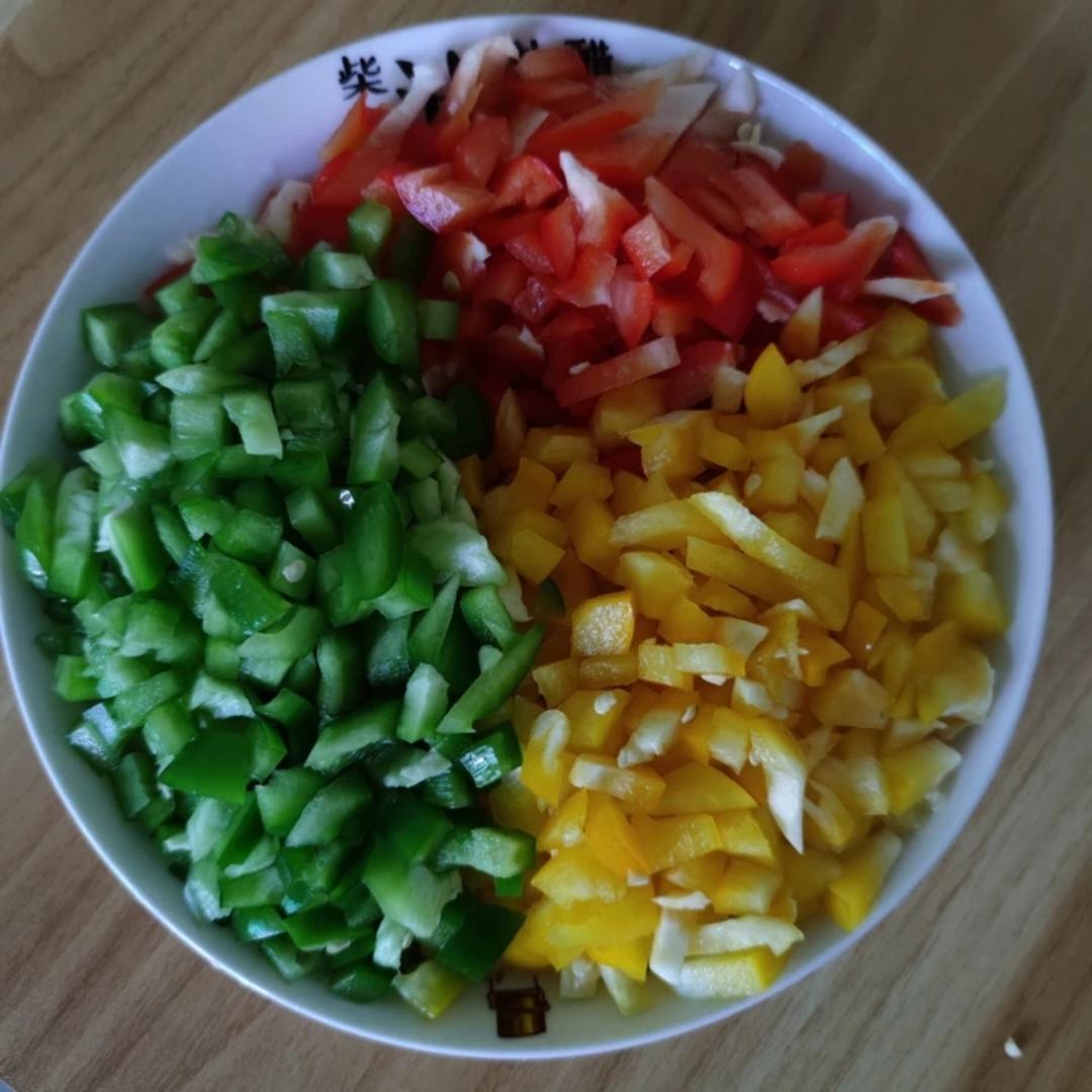 可爱红绿灯（三色彩椒）