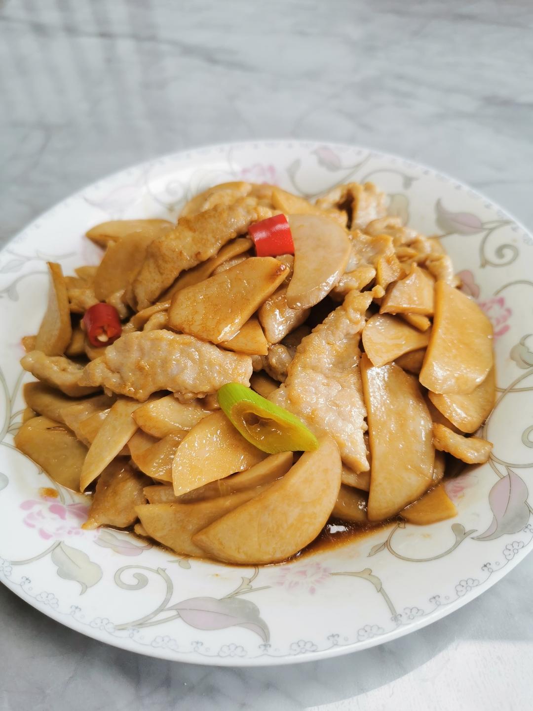 杏鲍菇炒肉片