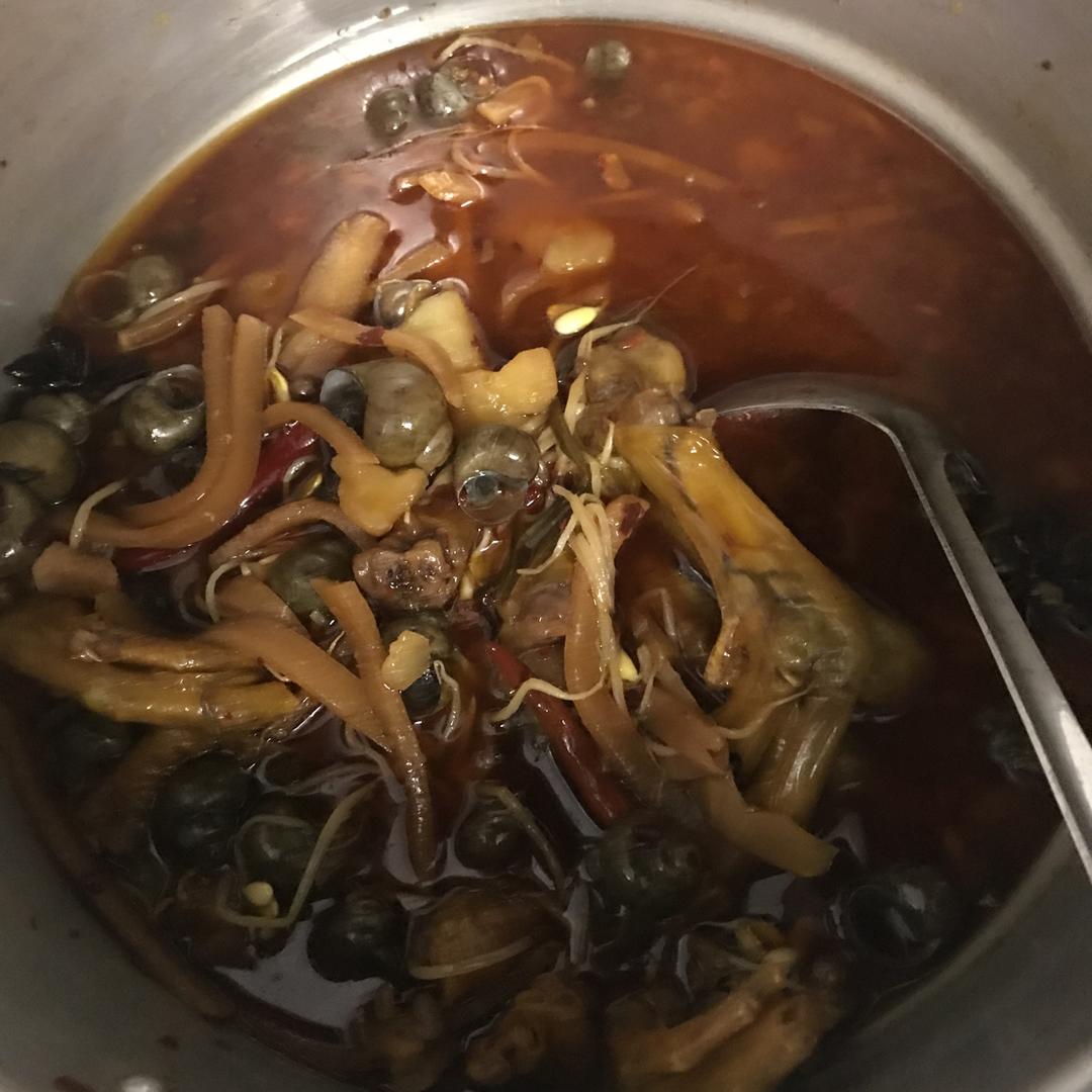 超级无敌好吃的田螺鸭脚煲