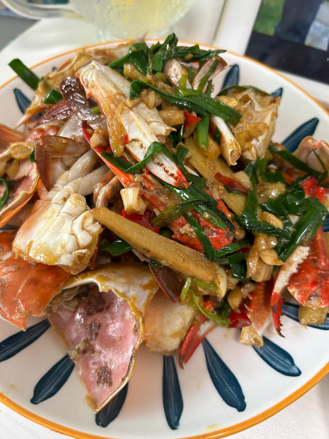 葱姜炒梭子蟹（very easy）