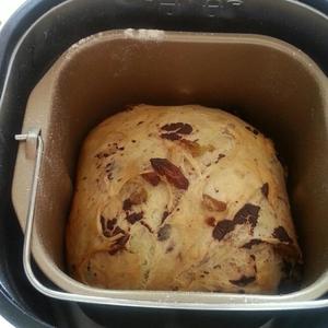 葡萄干巧克力碎面包（面包机版）的做法 步骤8