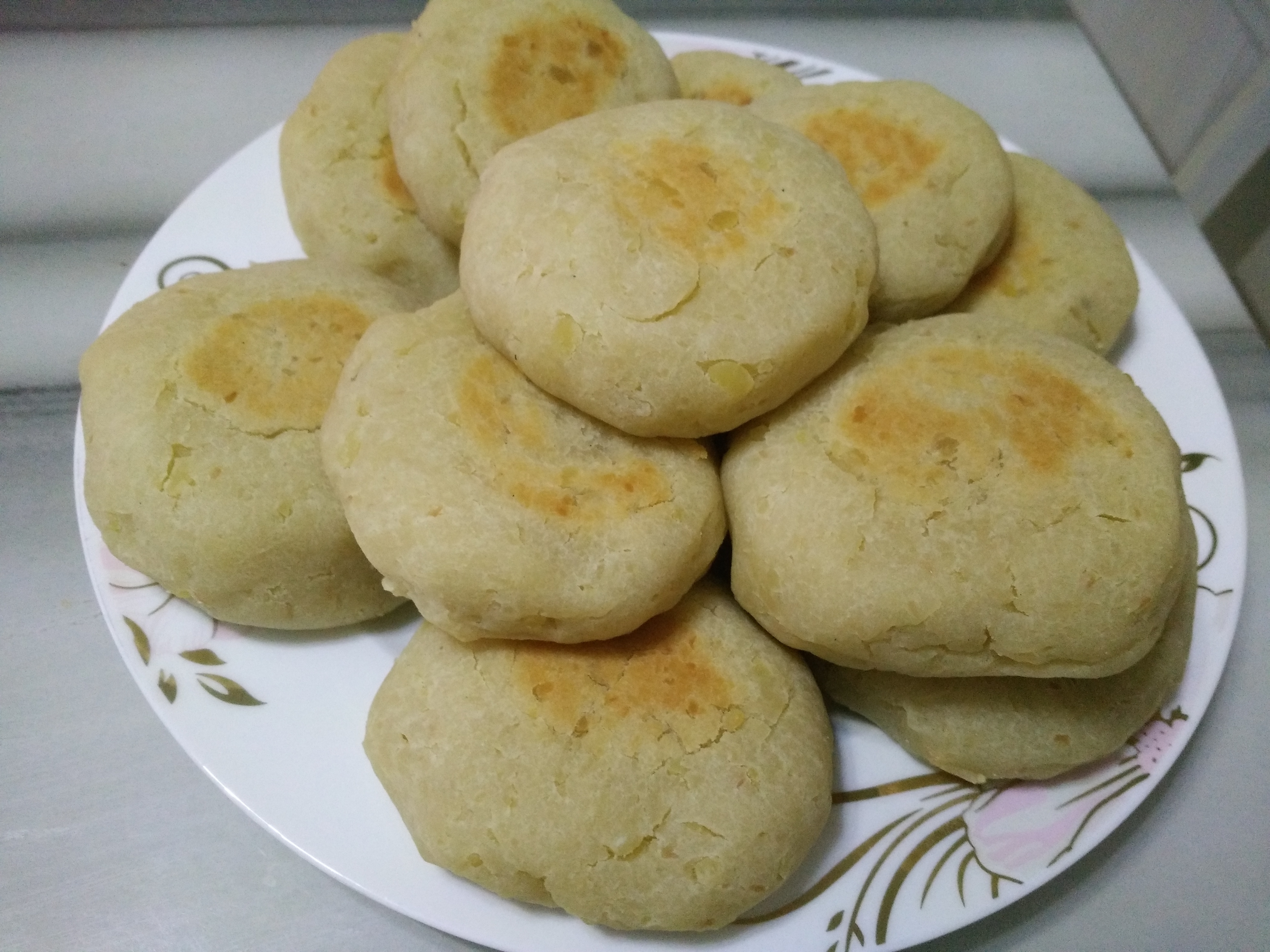 简易酥皮绿豆饼