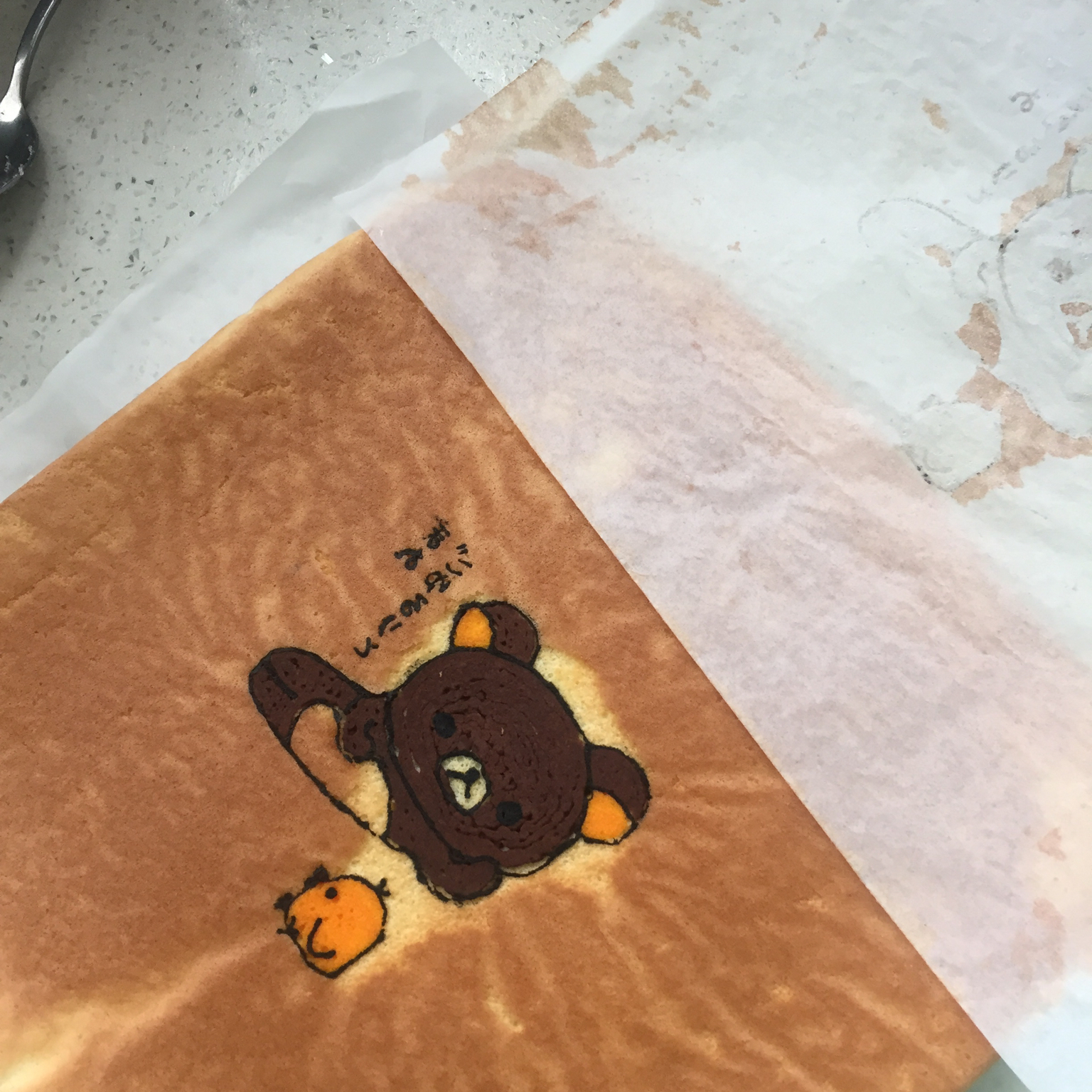 细腻零消泡彩绘蛋糕卷图案面糊制作方法