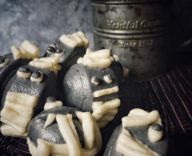 🎃万圣节木乃伊刀切小馒头🎃的做法