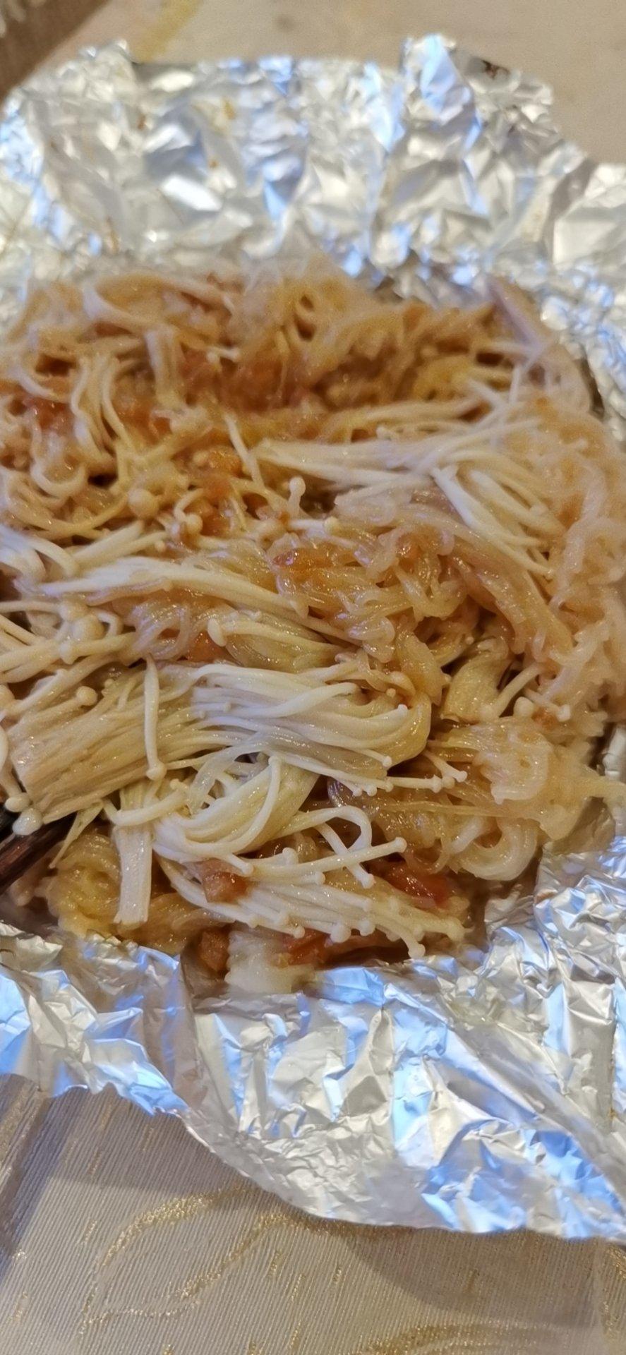 蒜蓉肉末粉丝金针菇（烤箱版）