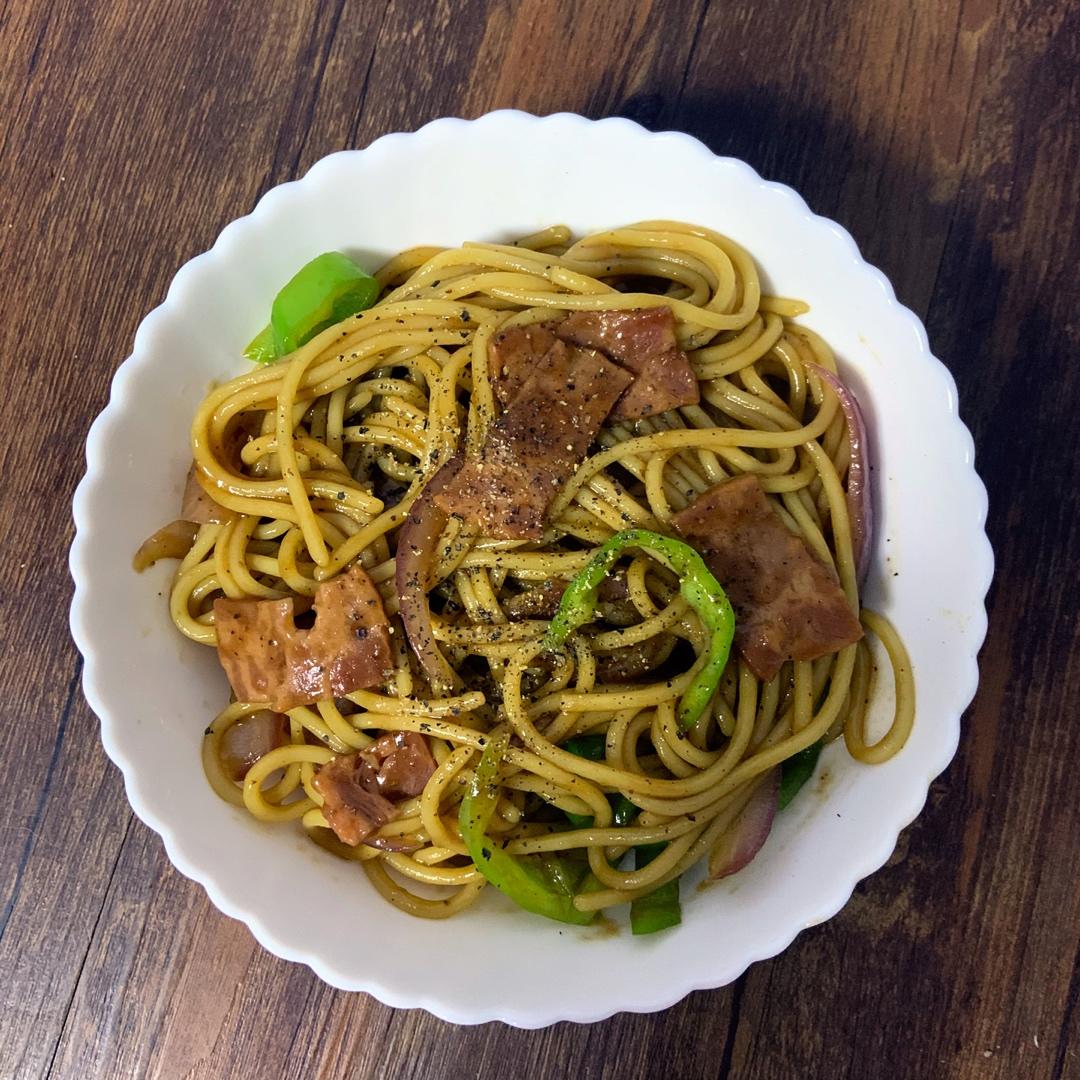 黑胡椒牛柳意面