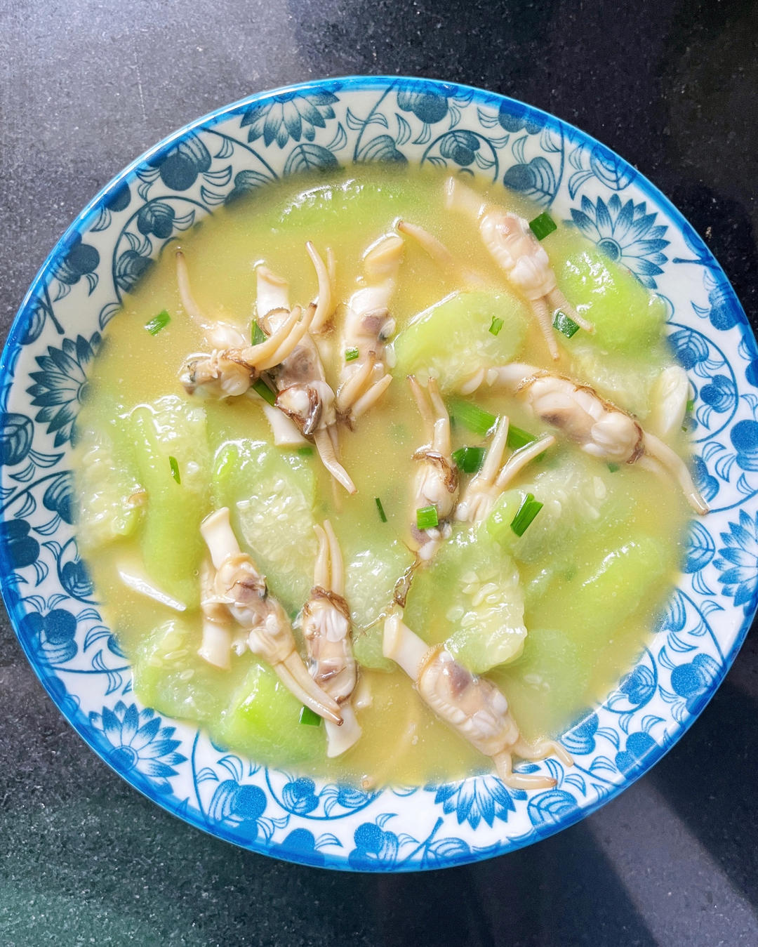 丝瓜炒蛏子