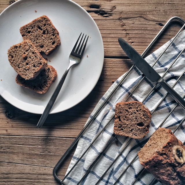 黑麦天然酵种香蕉肉桂蛋糕（快手banana bread）