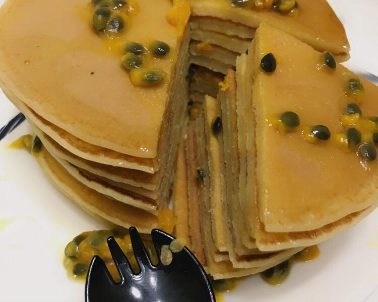 百香果松饼🥞的做法 步骤6